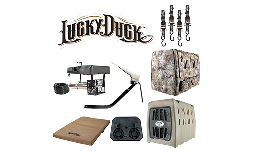 Lucky Duck Prize Package - dog bed, kennel, kennel cover, kennel fan